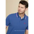 Mens Classic Embroidery Basic Short Sleeve Polo Shirt